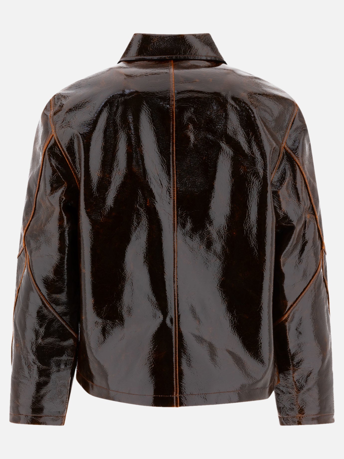 Quilted & Utility Jackets Solid colour  Brown - Séfr Men | PDP | VIETTI Online Store | Zoom-Modal_2
