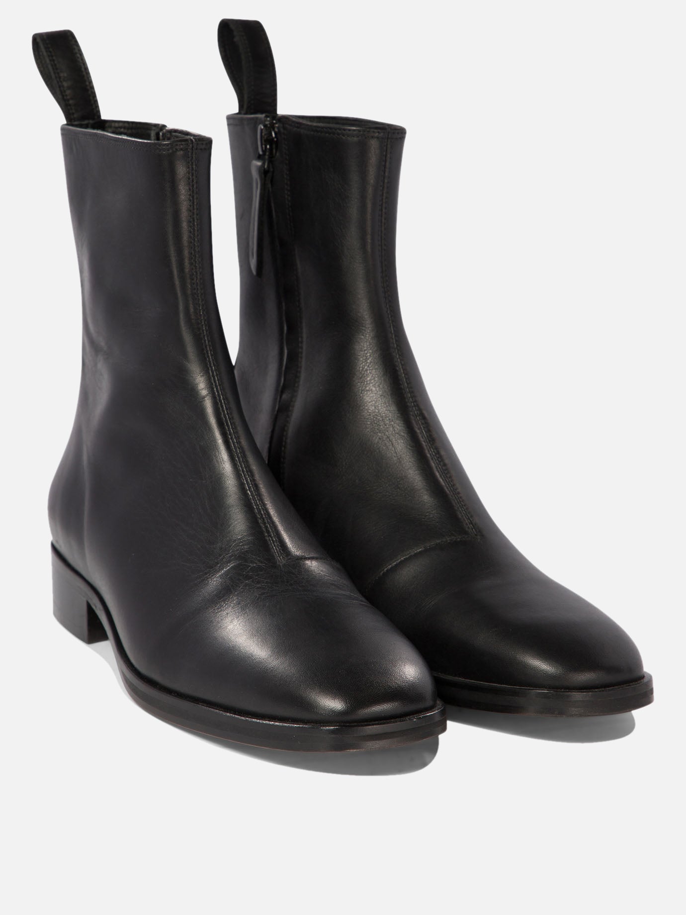 "West" ankle boots