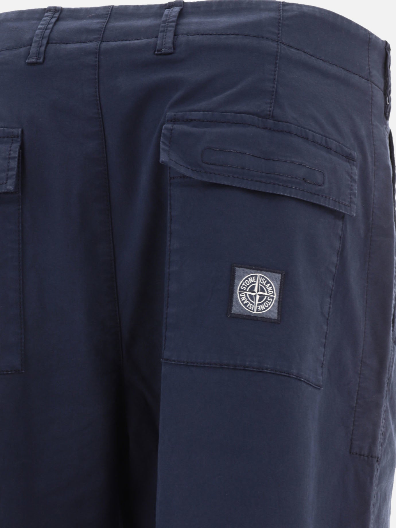 Leisure trousers Solid colour  Blue - Stone Island Men | PDP | VIETTI Online Store | thumbnail_4