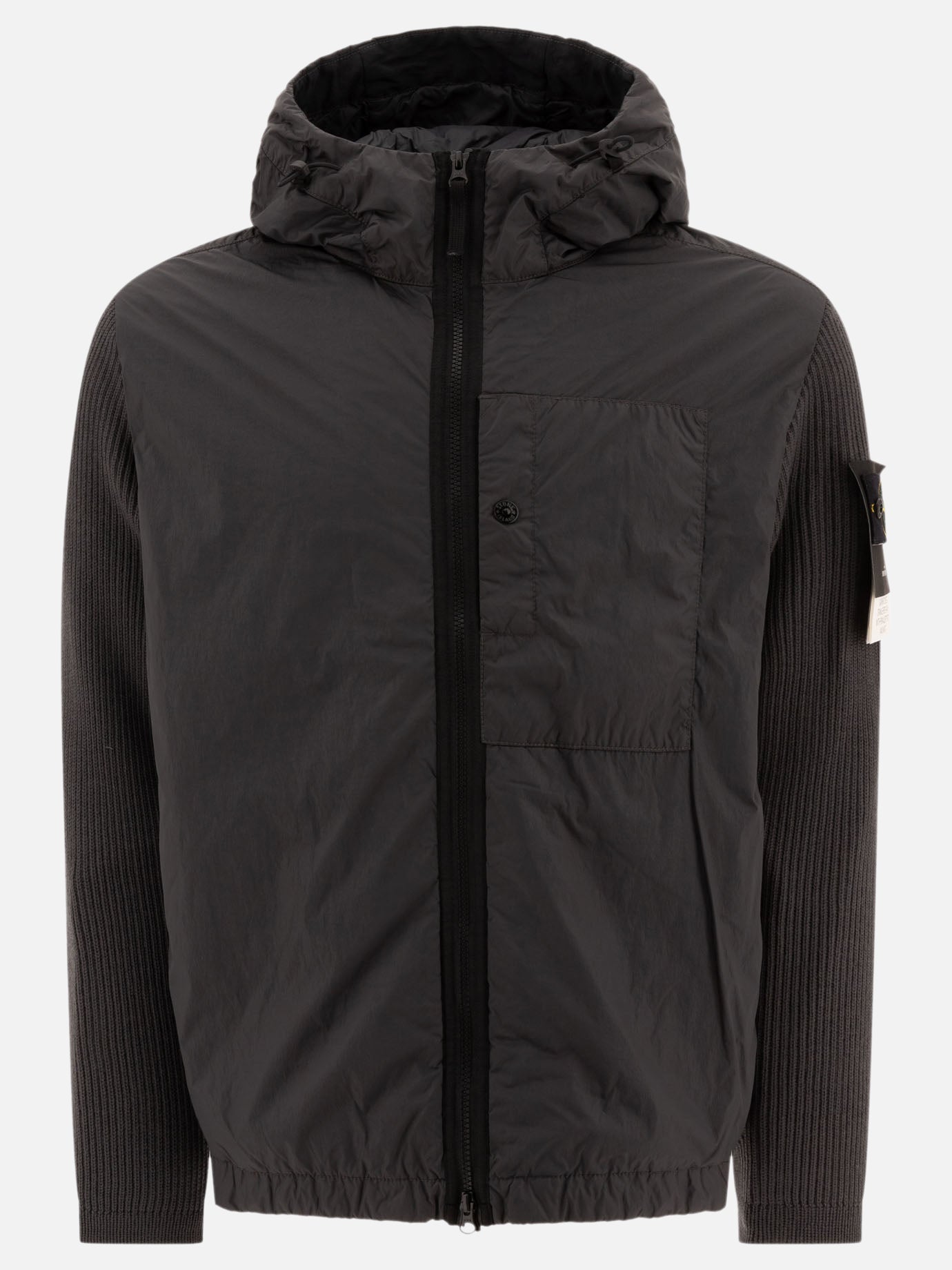 Quilted & Utility Jackets Solid colour  Grey - Stone Island Men | PDP | VIETTI Online Store | Zoom-Modal
