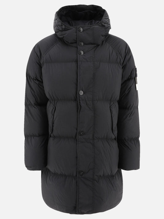 Down coats Solid colour  Black - Stone Island Men | PLP | VIETTI Online Store 
