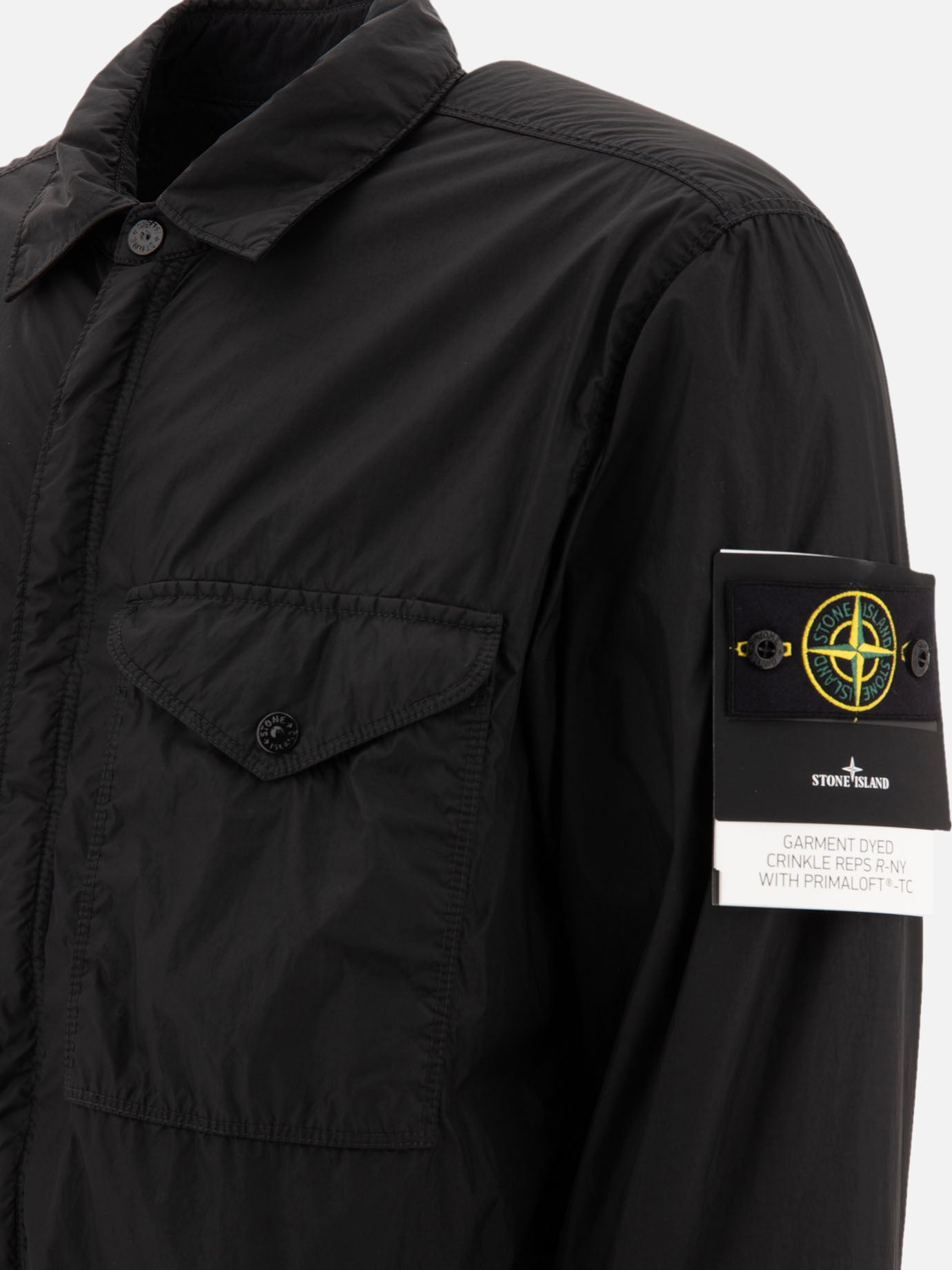 Overshirt jackets Solid colour  Black - Stone Island Men | PDP | VIETTI Online Store | thumbnail_4