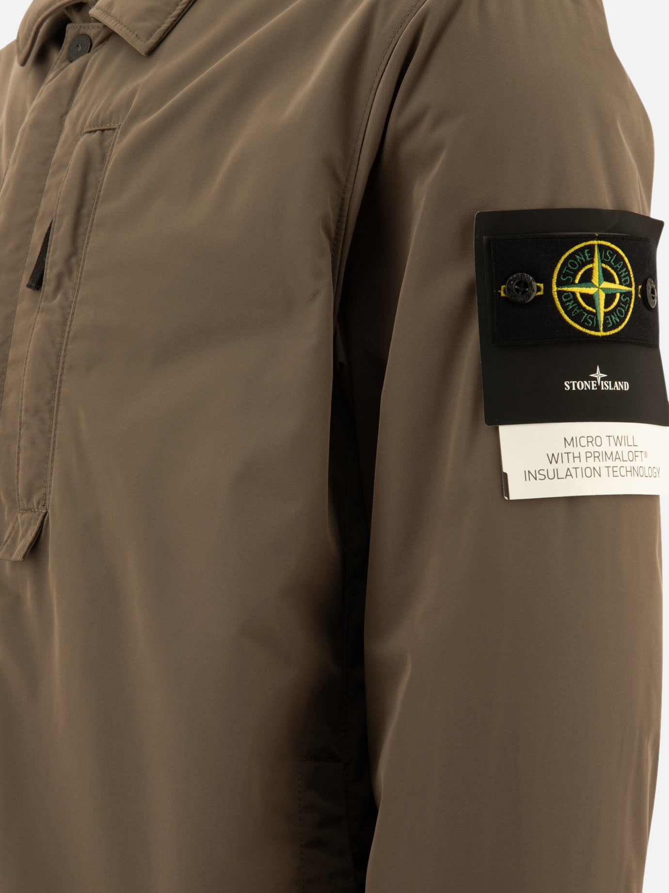 Quilted & Utility Jackets Solid colour  Brown - Stone Island Men | PDP | VIETTI Online Store | thumbnail_4