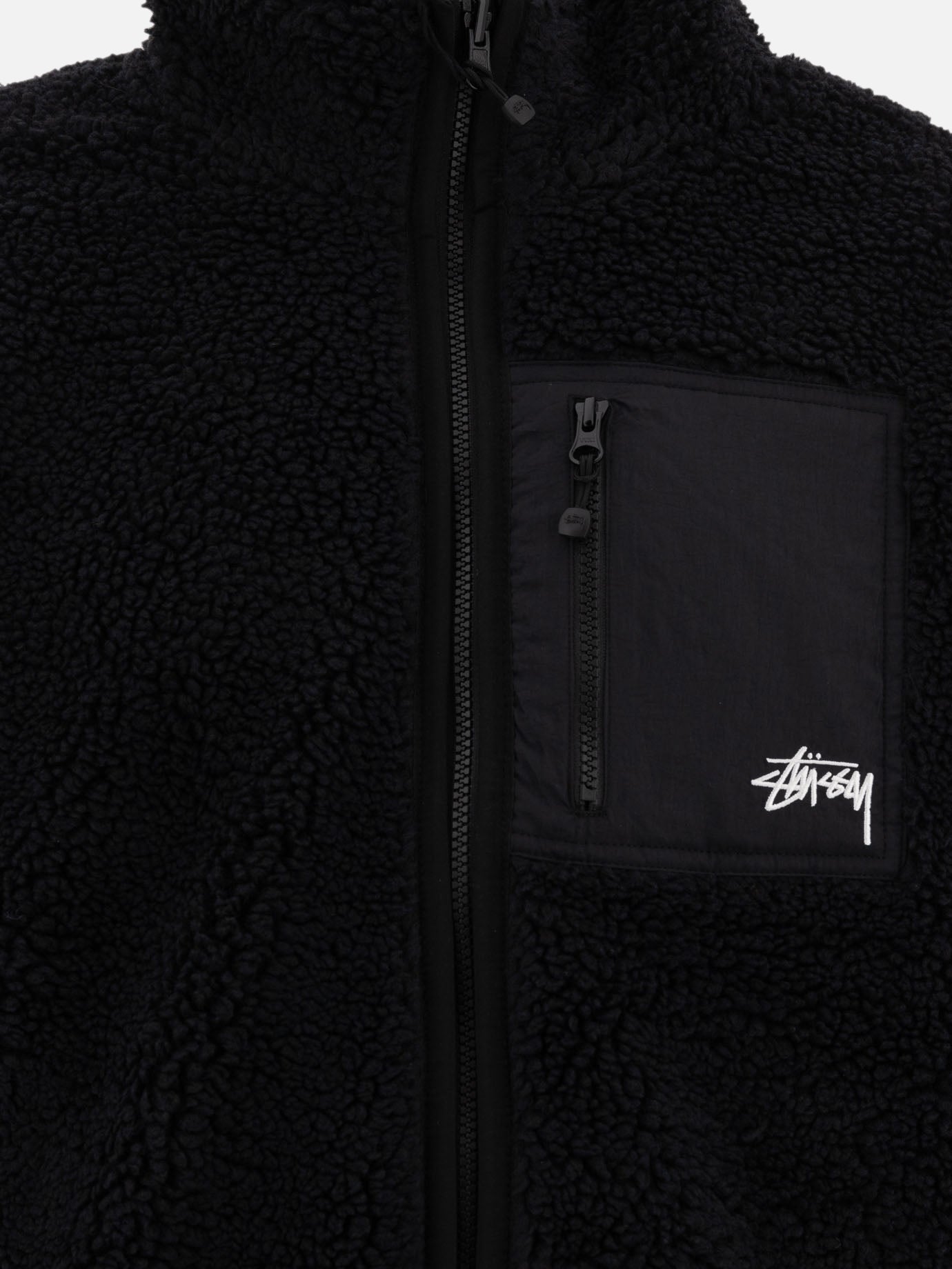 Stüssy Reversible sherpa jacket Black