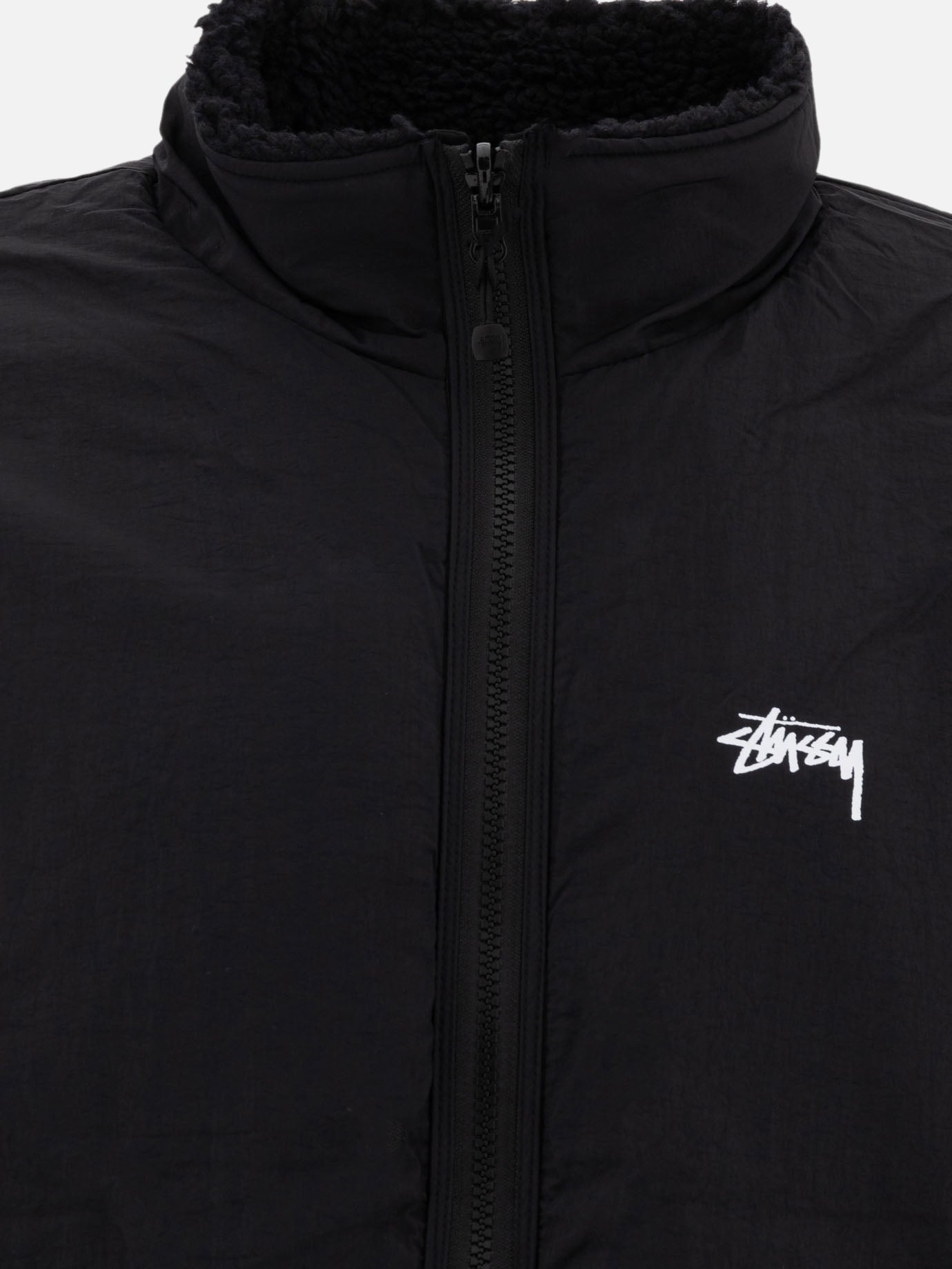 Stüssy Reversible sherpa jacket Black