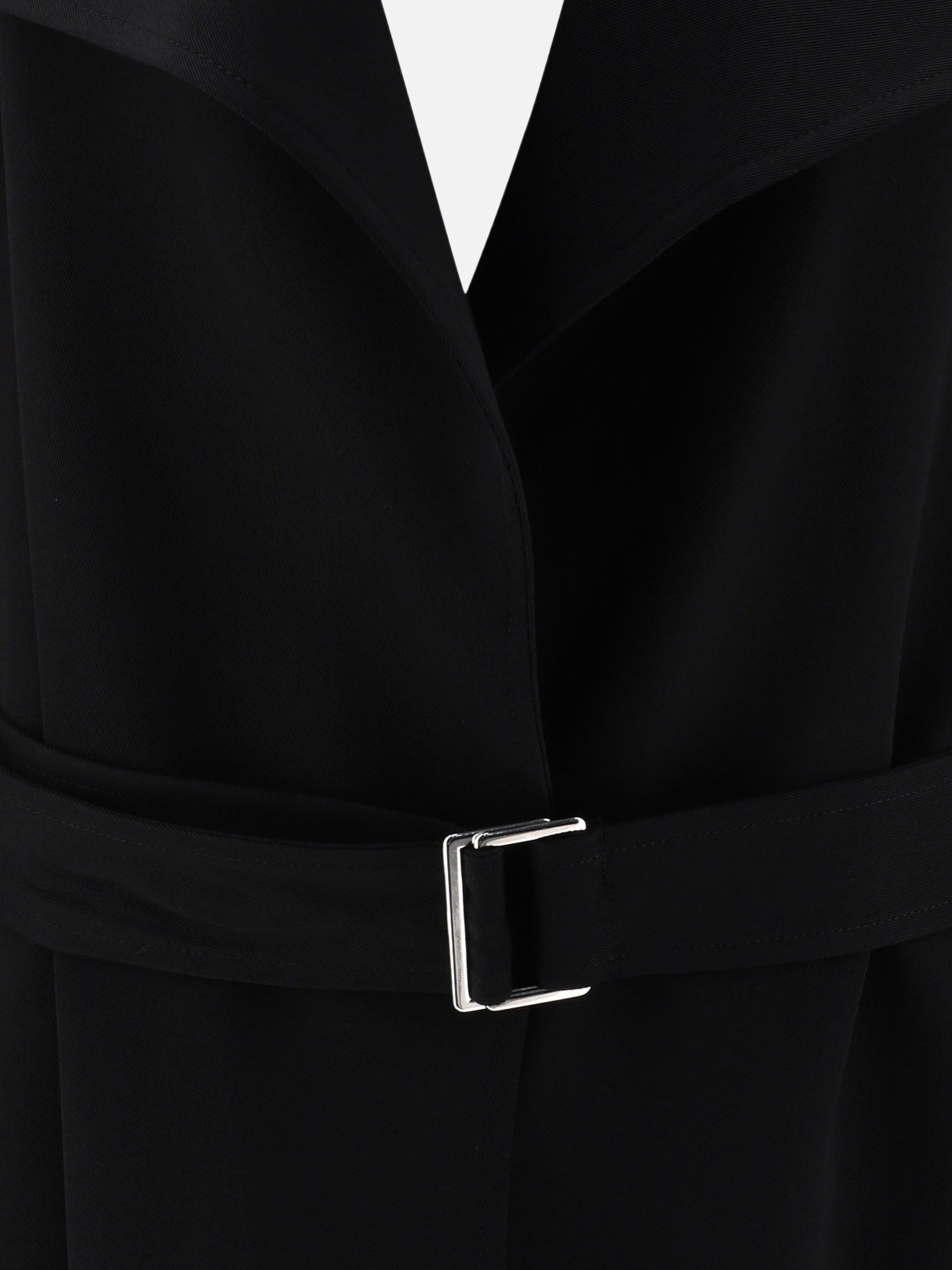 Toteme "Signature Twill" coat Black