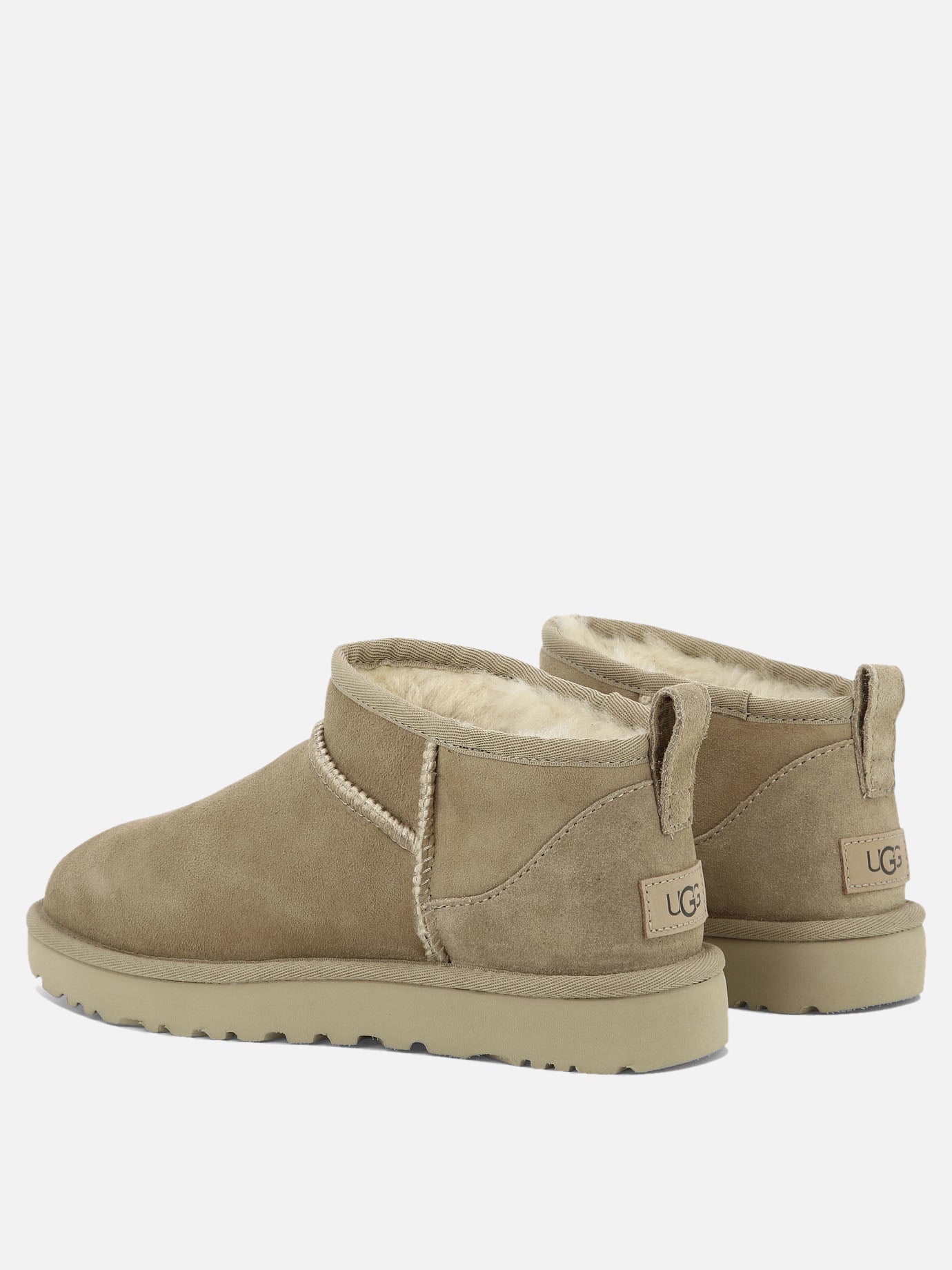 Ugg "Classic Ultra Mini" ankle boots Beige