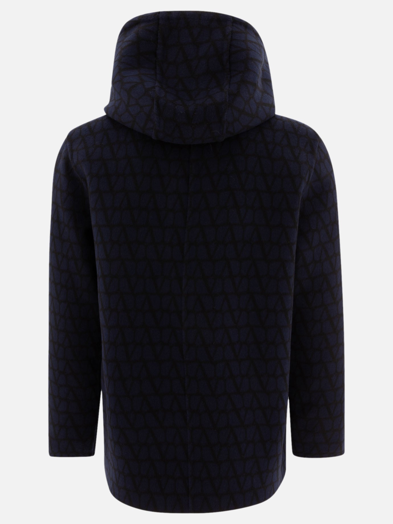 Reversible hoodie-style coat