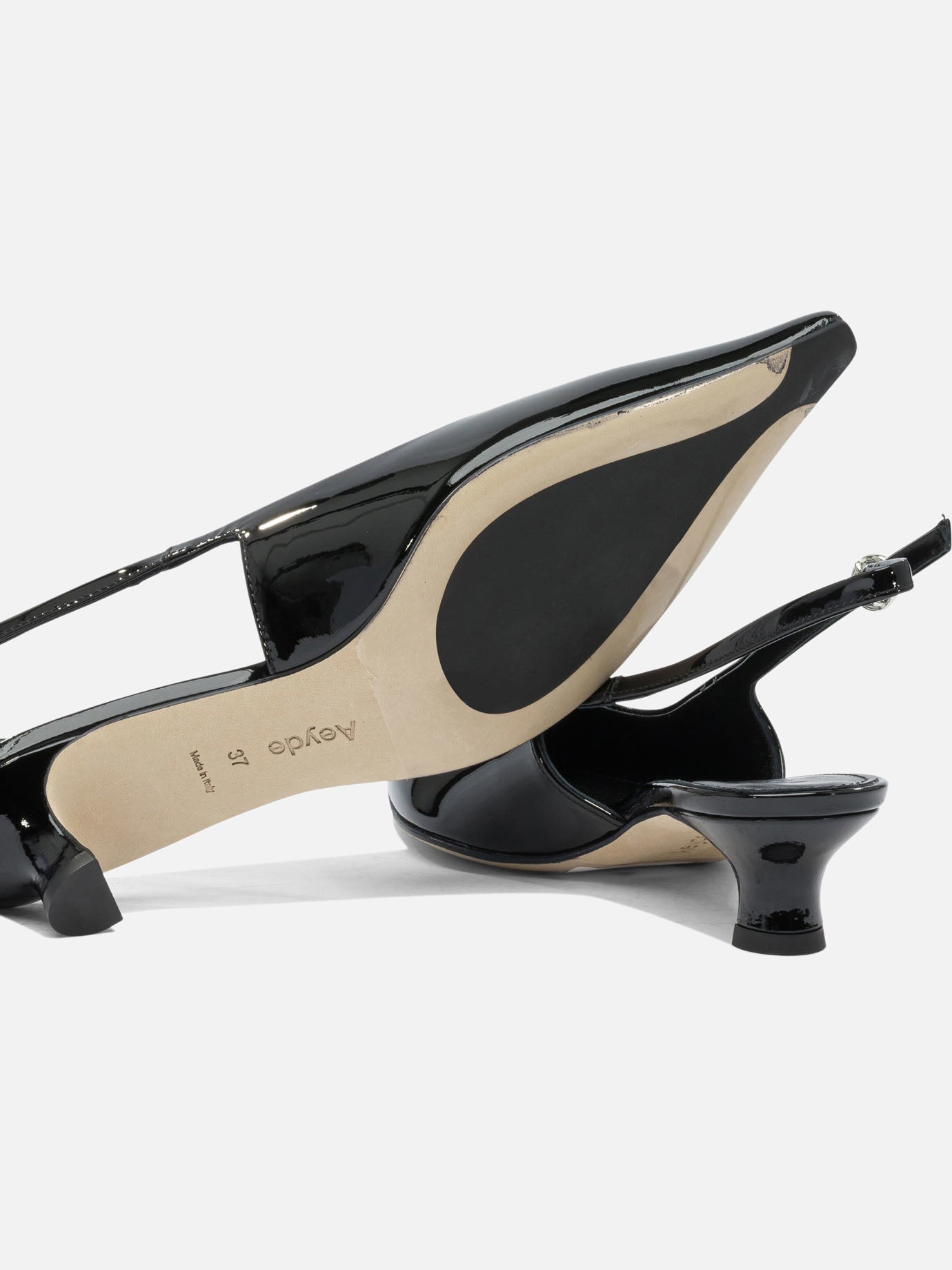 Slingbacks 100% leather - 70% leather 30% rubber  Black - Aeyde Women | PDP | VIETTI Online Store | Zoom-Modal_5
