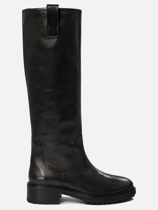 Knee-high 100% leather - 100% rubber  Black - Aeyde Women | PDP | VIETTI Online Store 

