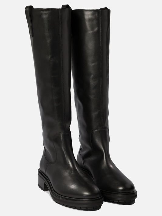 Knee-high 100% leather - 100% rubber  Black - Aeyde Women | PDP | VIETTI Online Store | 2
