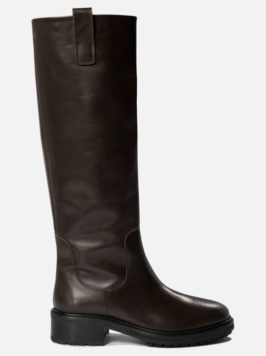 Knee-high 100% leather - 100% rubber  Brown - Aeyde Women | PDP | VIETTI Online Store 
