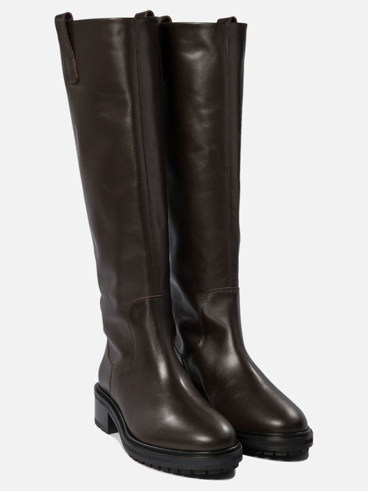 Knee-high 100% leather - 100% rubber  Brown - Aeyde Women | PDP | VIETTI Online Store | 2
