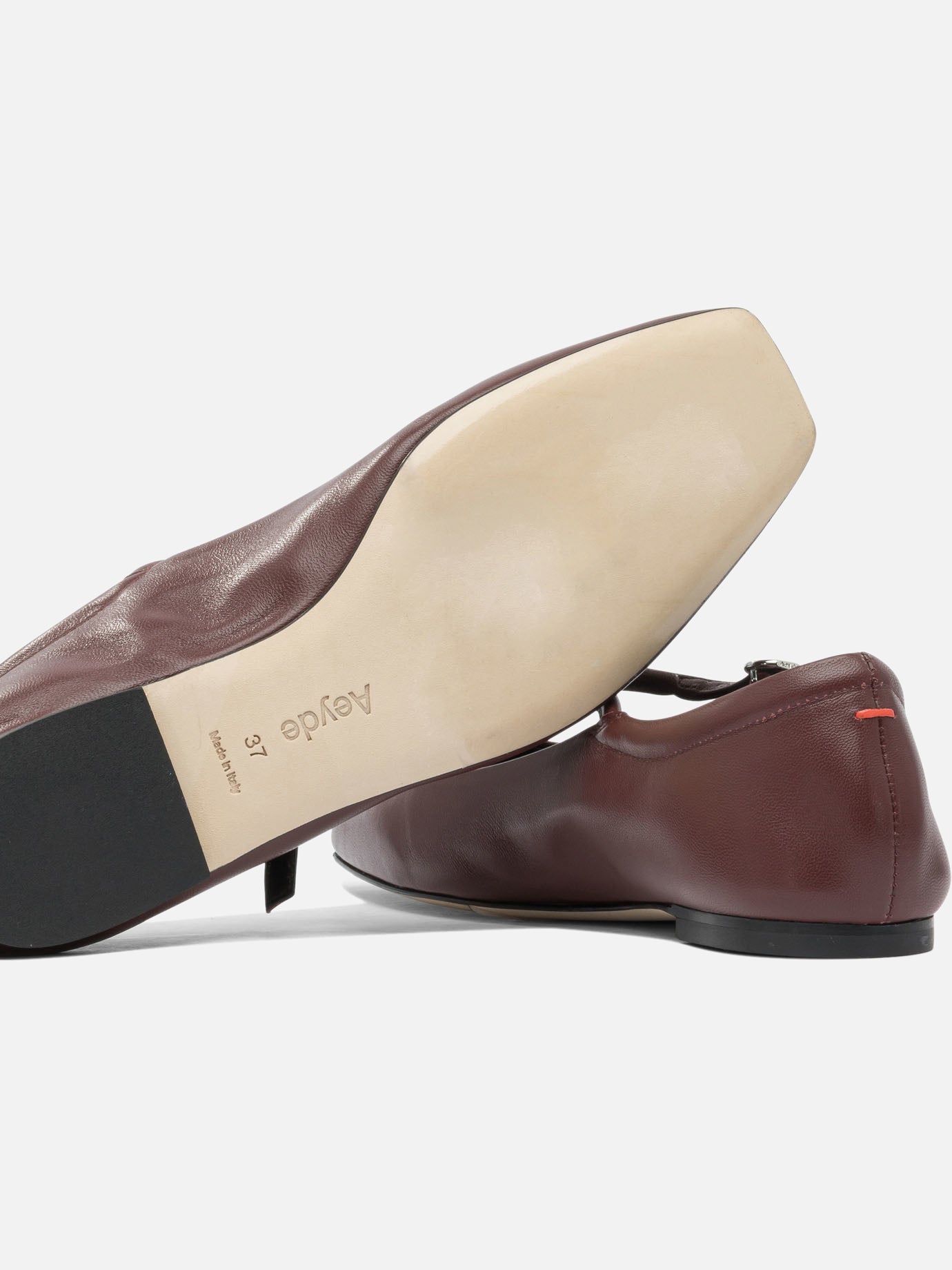 Mary Jane ballet flats 100% leather - 100% leather  Bordeaux - Aeyde Women | PDP | VIETTI Online Store | thumbnail_5