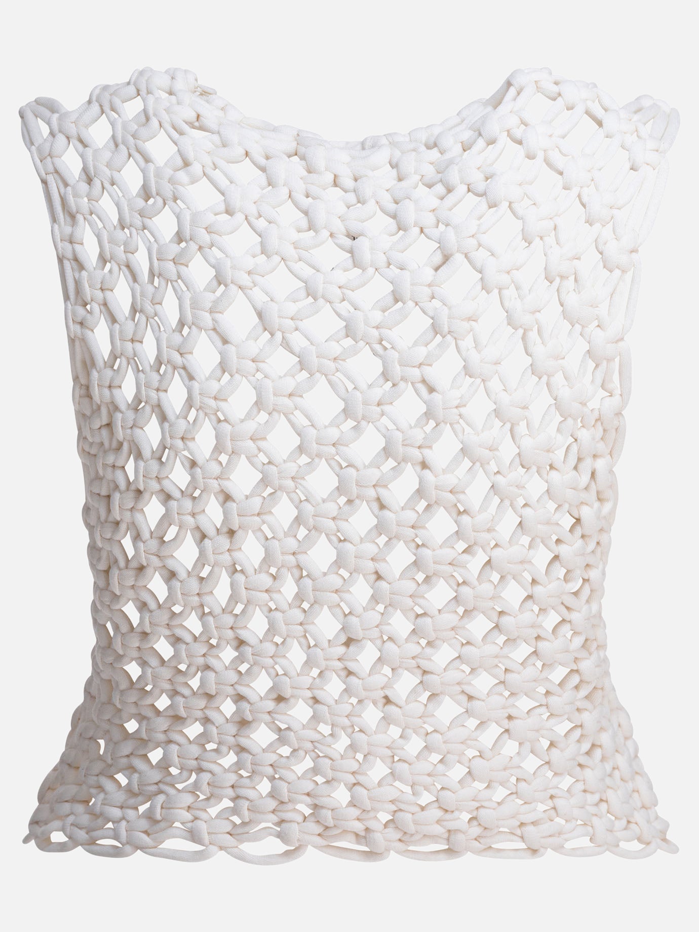 Alaïa Hand-knotted top 17248656_36 White thumbnail_2