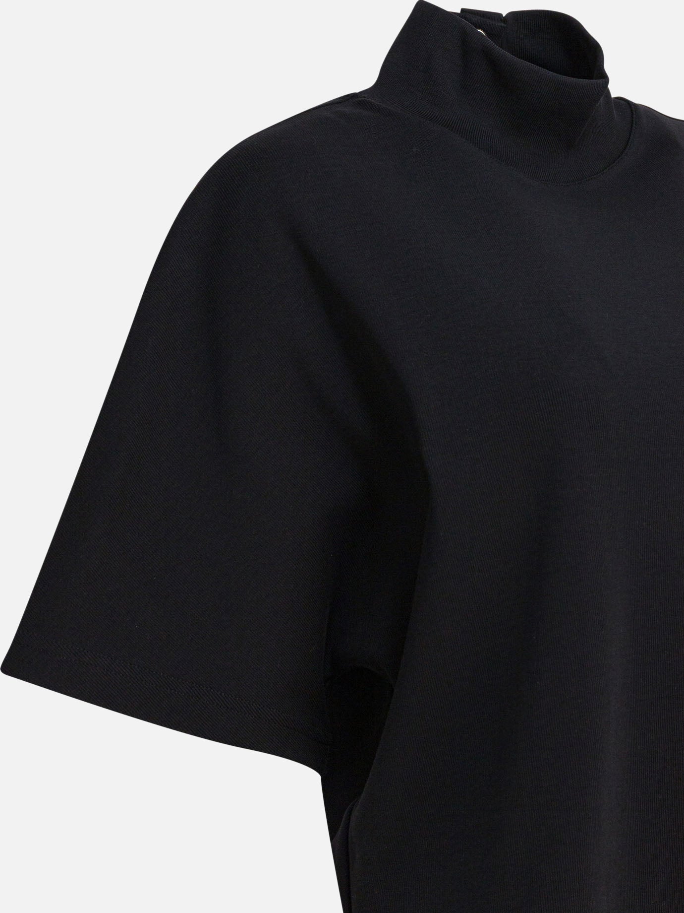 Mock neck t-shirts Solid colour  Black - Alaïa Women | PDP | VIETTI Online Store | thumbnail_4