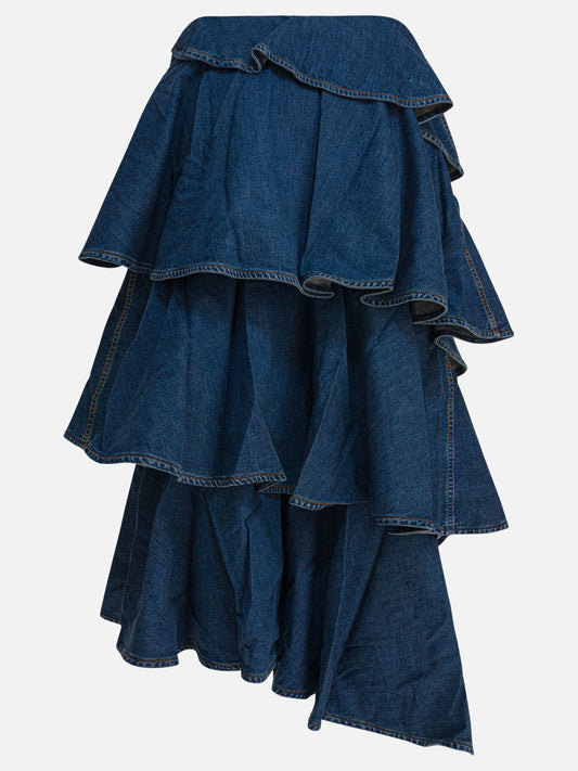 Midi skirts Denim  Blue - Alaïa Women | PLP | VIETTI Online Store | 2
