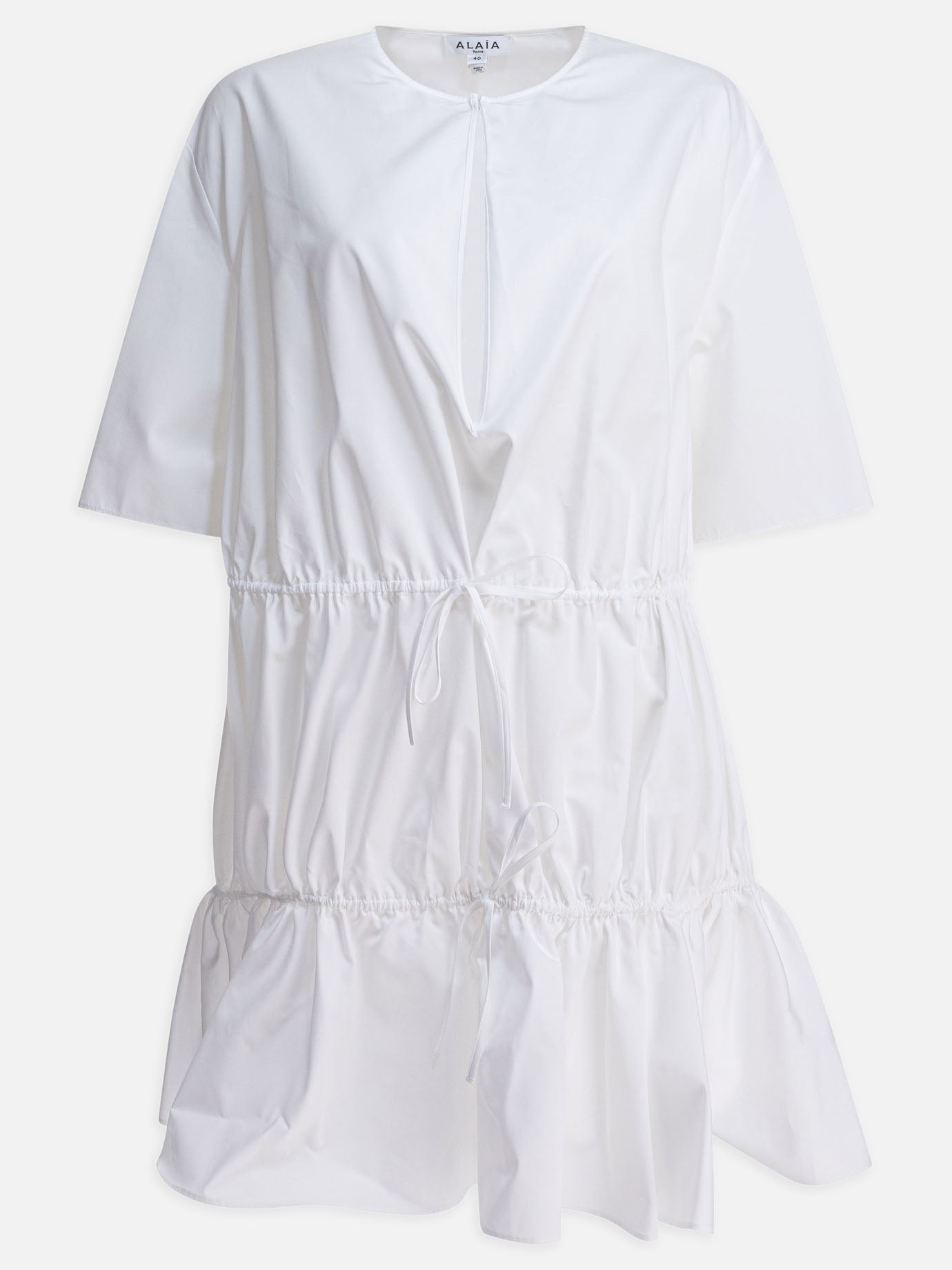 Mini dresses Solid colour  White - Alaïa Women | PDP | VIETTI Online Store | thumbnail