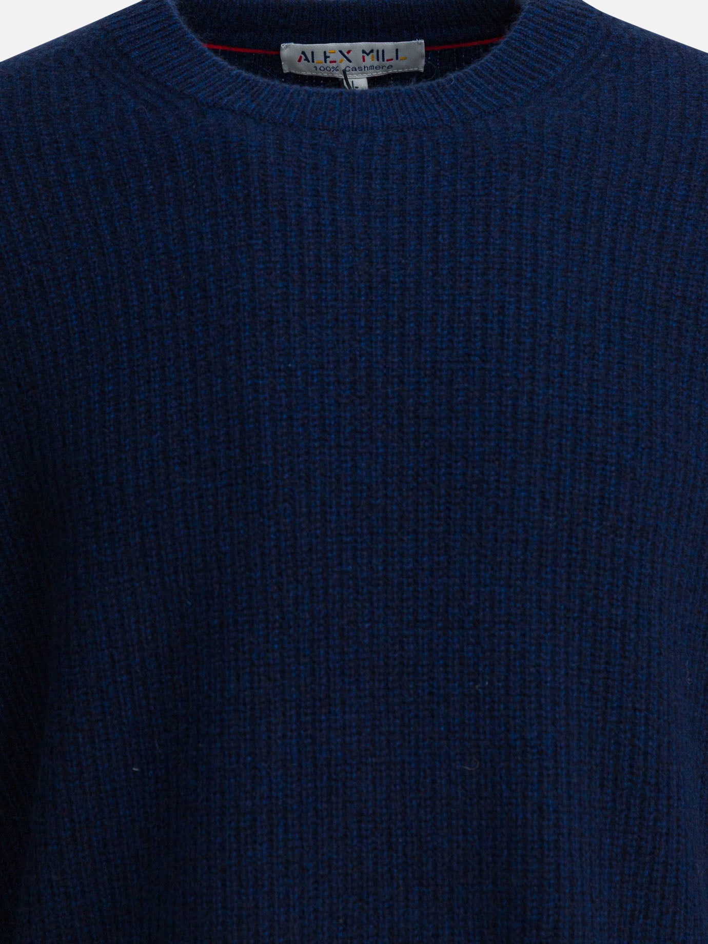 Crewneck sweaters Solid colour  Blue - Alex Mill Men | PDP | VIETTI Online Store | thumbnail_3
