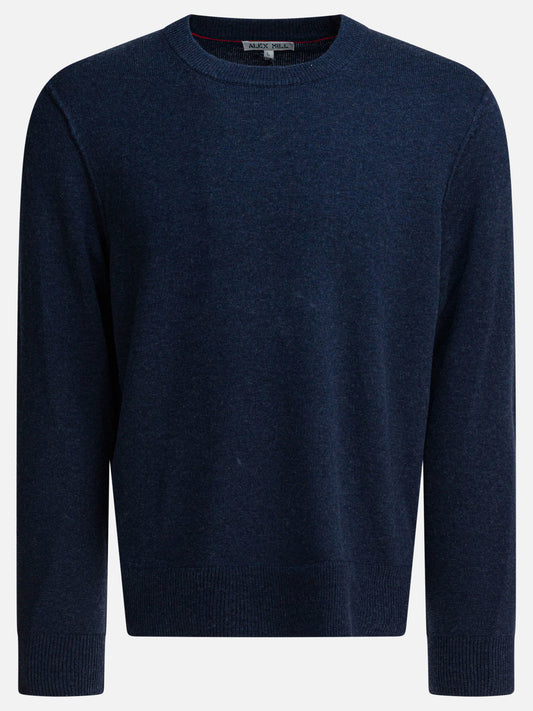Crewneck sweaters Solid colour  Blue - Alex Mill Men | PLP | VIETTI Online Store 
