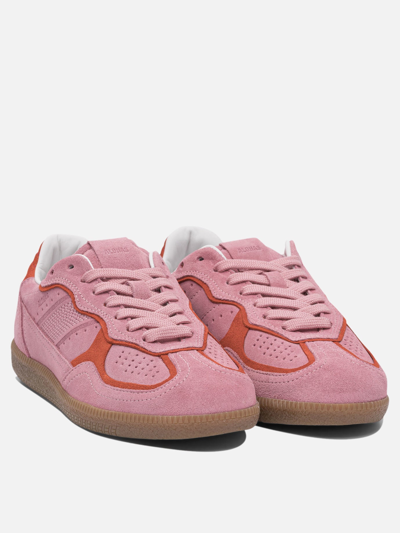 Low top sneakers 100% cow suede - 100% rubber  Pink - Alohas Women | PDP | VIETTI Online Store | Zoom-Modal_2

