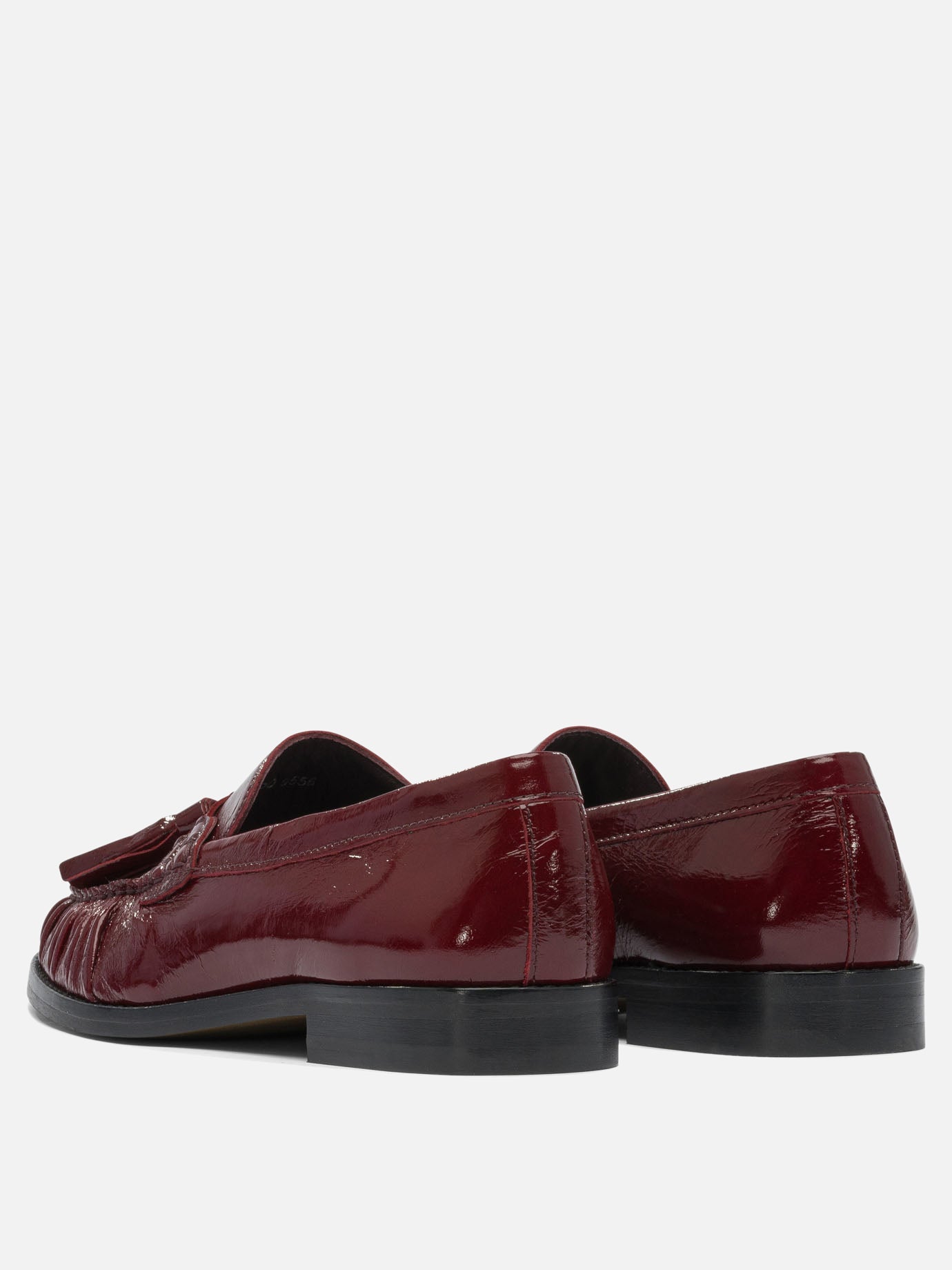 Loafers 100% Goat Leather - 100% Cuerolite  Bordeaux - Alohas Women | PDP | VIETTI Online Store | Zoom-Modal_4
