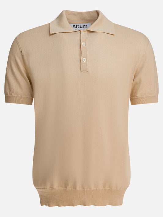 Polo shirts with buttons Solid colour  Beige - Altum Men | PLP | VIETTI Online Store 
