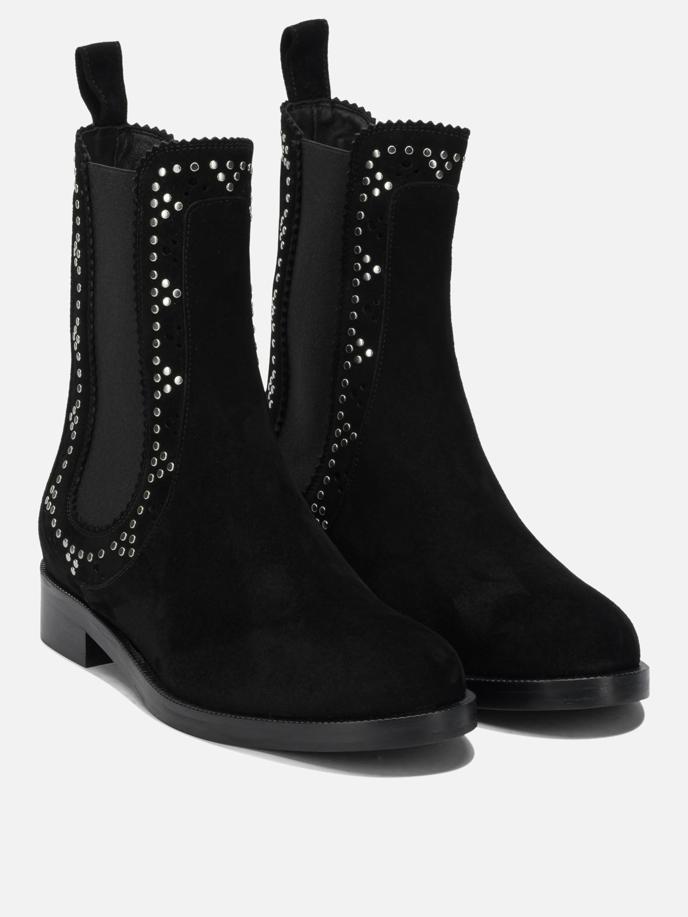 Pull-on boots 80% kid suede leather 20% viscose - 100% calf leather  Black - Aquazzura Women | PDP | VIETTI Online Store | thumbnail_2