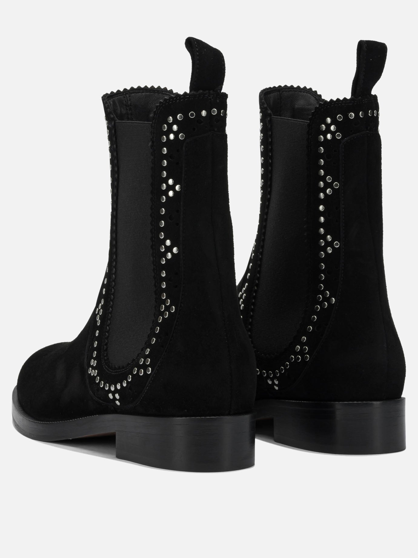 Pull-on boots 80% kid suede leather 20% viscose - 100% calf leather  Black - Aquazzura Women | PDP | VIETTI Online Store | thumbnail_4