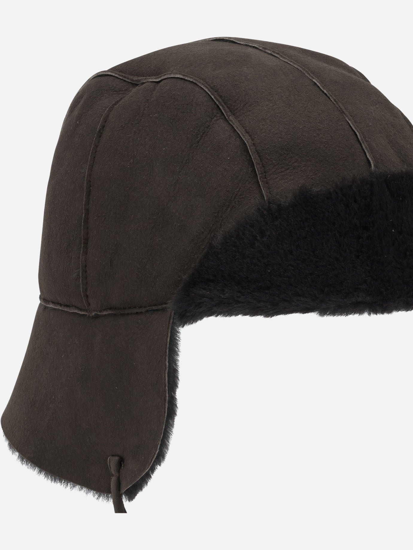 Beanies 100% lamb leather  Brown - Auralee Women | PDP | VIETTI Online Store | thumbnail_4