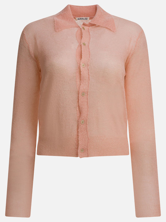 Cardigans Solid colour  Pink - Auralee Women | PLP | VIETTI Online Store 
