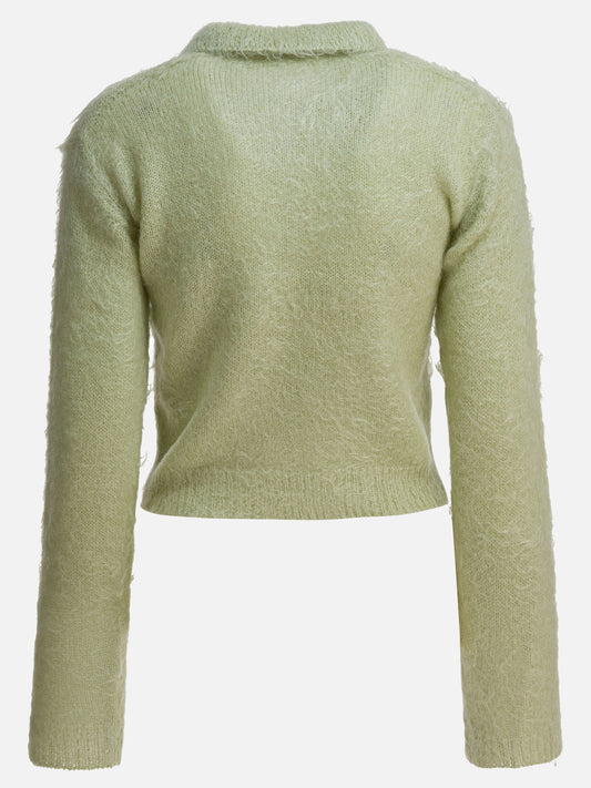 Polo sweater Solid colour  Green - Auralee Women | PDP | VIETTI Online Store | 2
