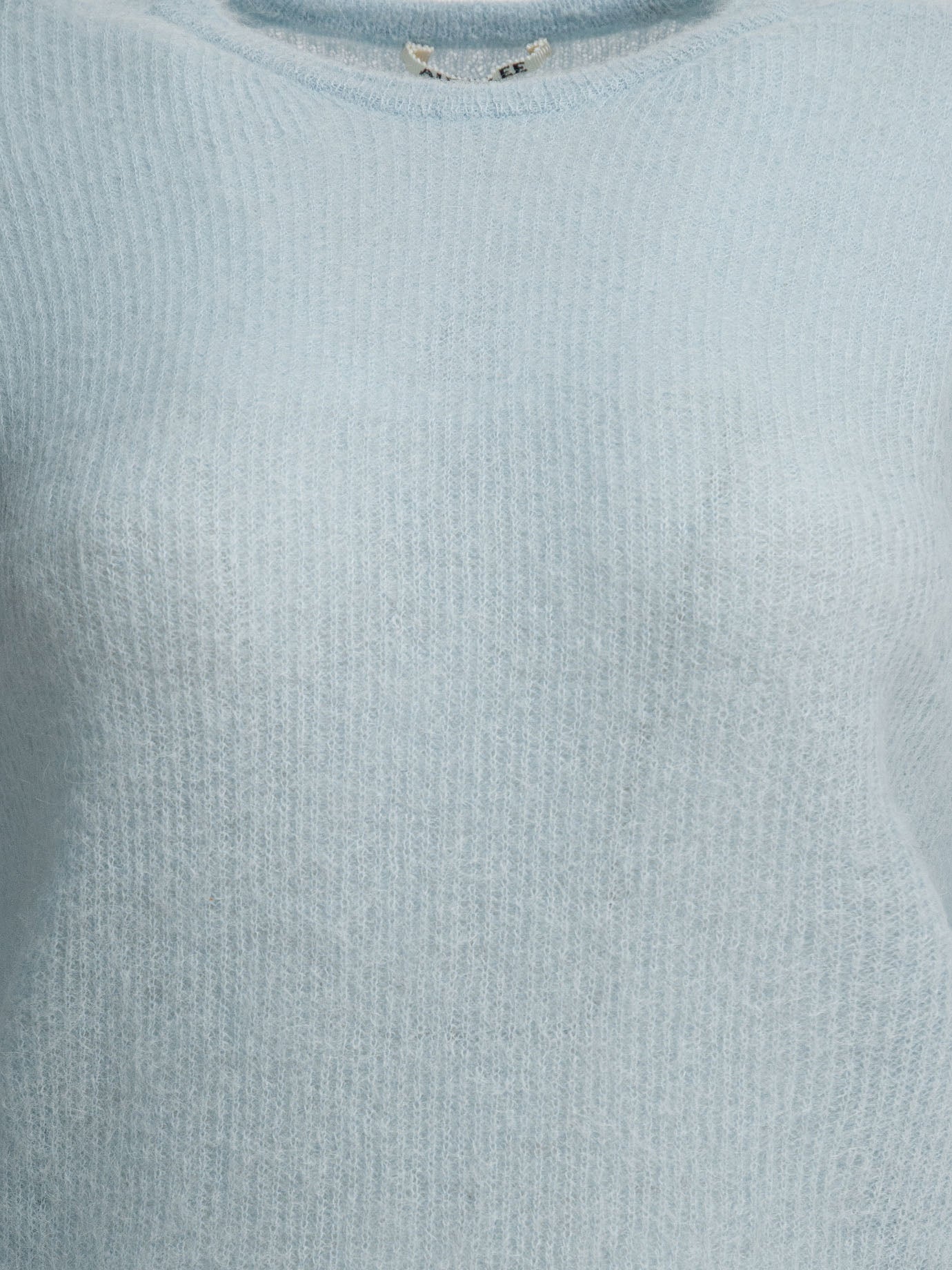 Crewneck sweaters Solid colour  Light blue - Auralee Women | PDP | VIETTI Online Store | thumbnail_3