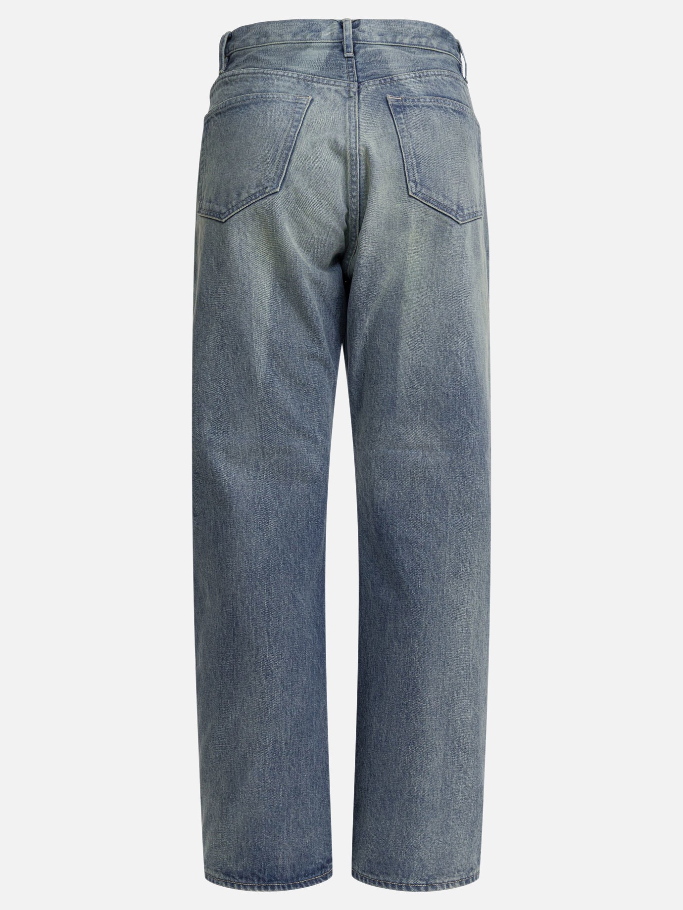 Wide-leg jeans Solid colour  Blue - Auralee Women | PDP | VIETTI Online Store | Zoom-Modal_2
