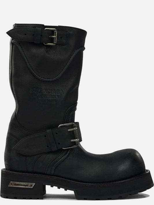 Pull-on boots 100% calfskin leather - 100% rubber  Black - Balenciaga Men | PDP | VIETTI Online Store 
