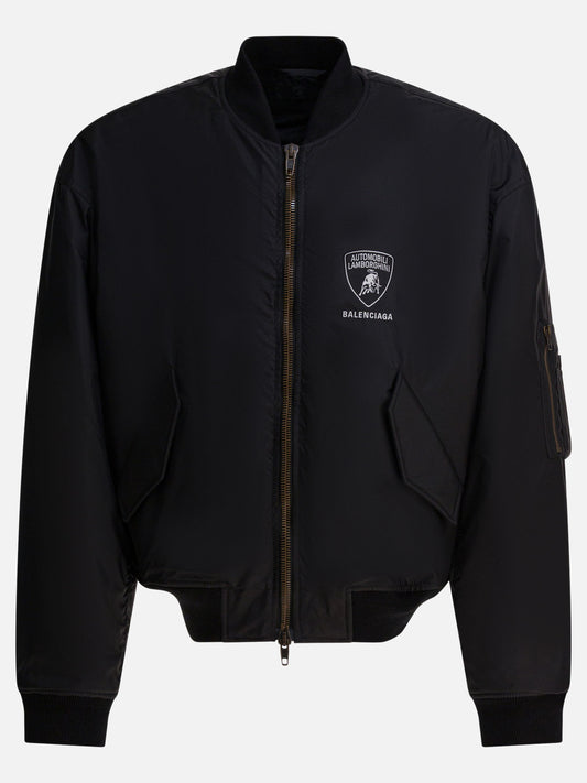 Bomber jackets Logo  Black - Balenciaga Men | PDP | VIETTI Online Store 
