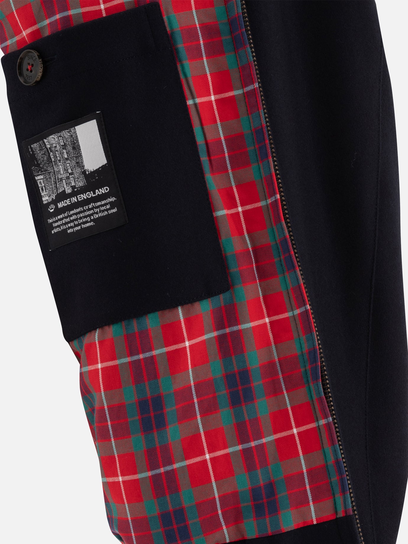 Bomber jackets Solid colour  Blue - Baracuta Men | PDP | VIETTI Online Store | Zoom-Modal_4
