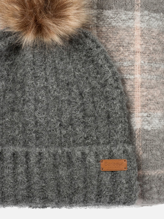 Fringed scarves 97% polyester 3% elastane  Grey - Barbour Women | PDP | VIETTI Online Store | 2
