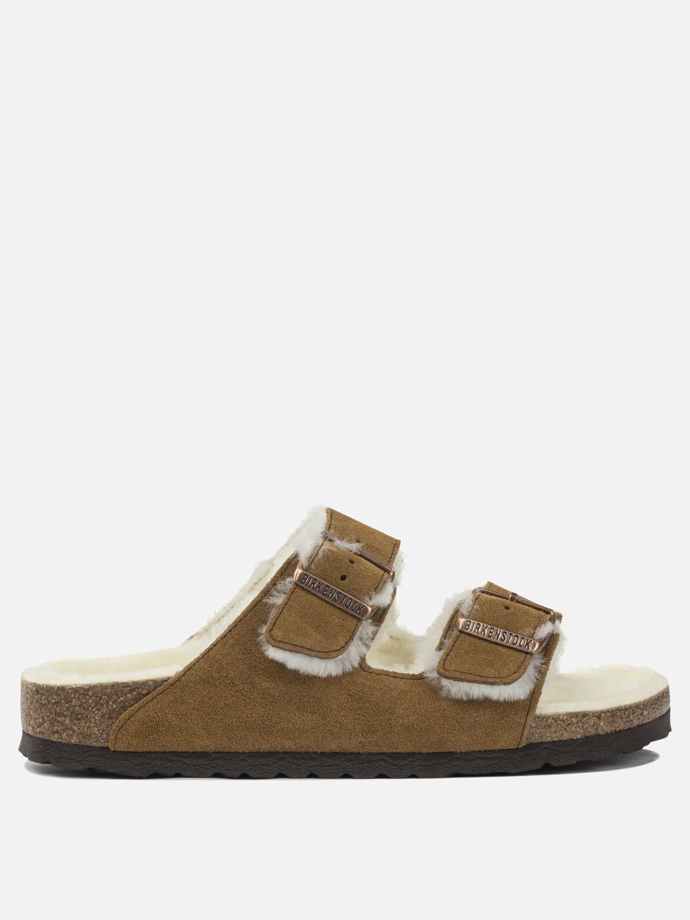 Flat sandals 100% leather - 100% rubber  Beige - Birkenstock Women | PDP | VIETTI Online Store | thumbnail