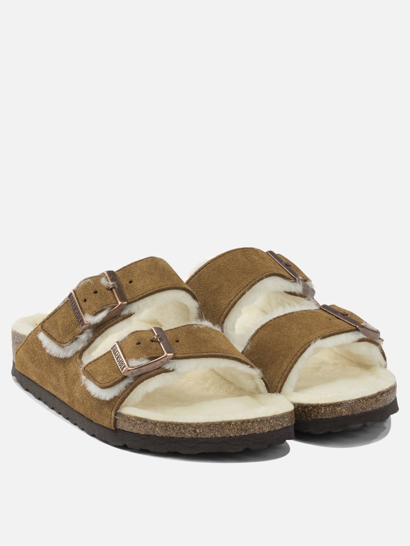 Flat sandals 100% leather - 100% rubber  Beige - Birkenstock Women | PDP | VIETTI Online Store | thumbnail_2