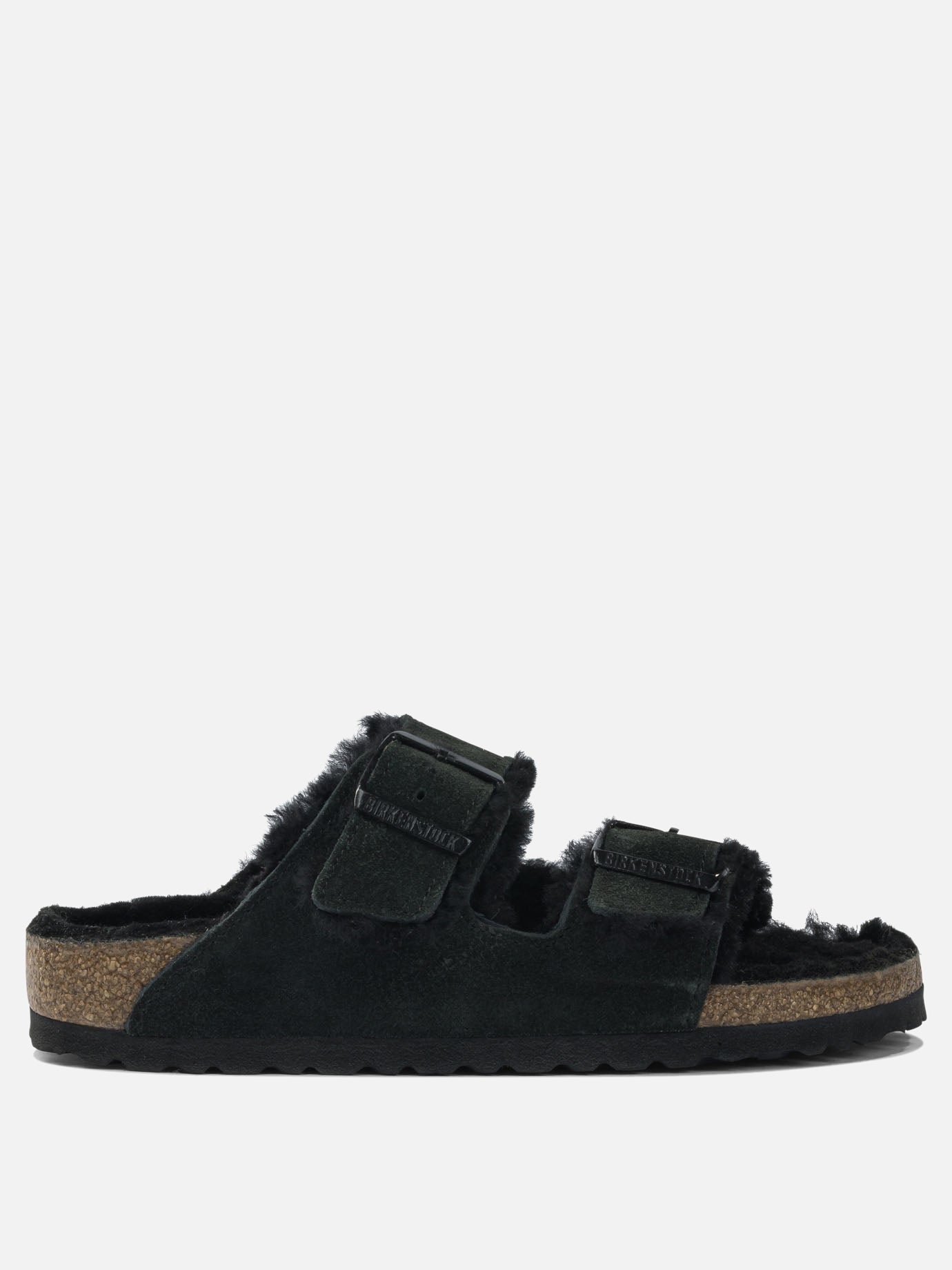 Flat sandals 100% leather - 100% rubber  Black - Birkenstock Women | PDP | VIETTI Online Store | Zoom-Modal
