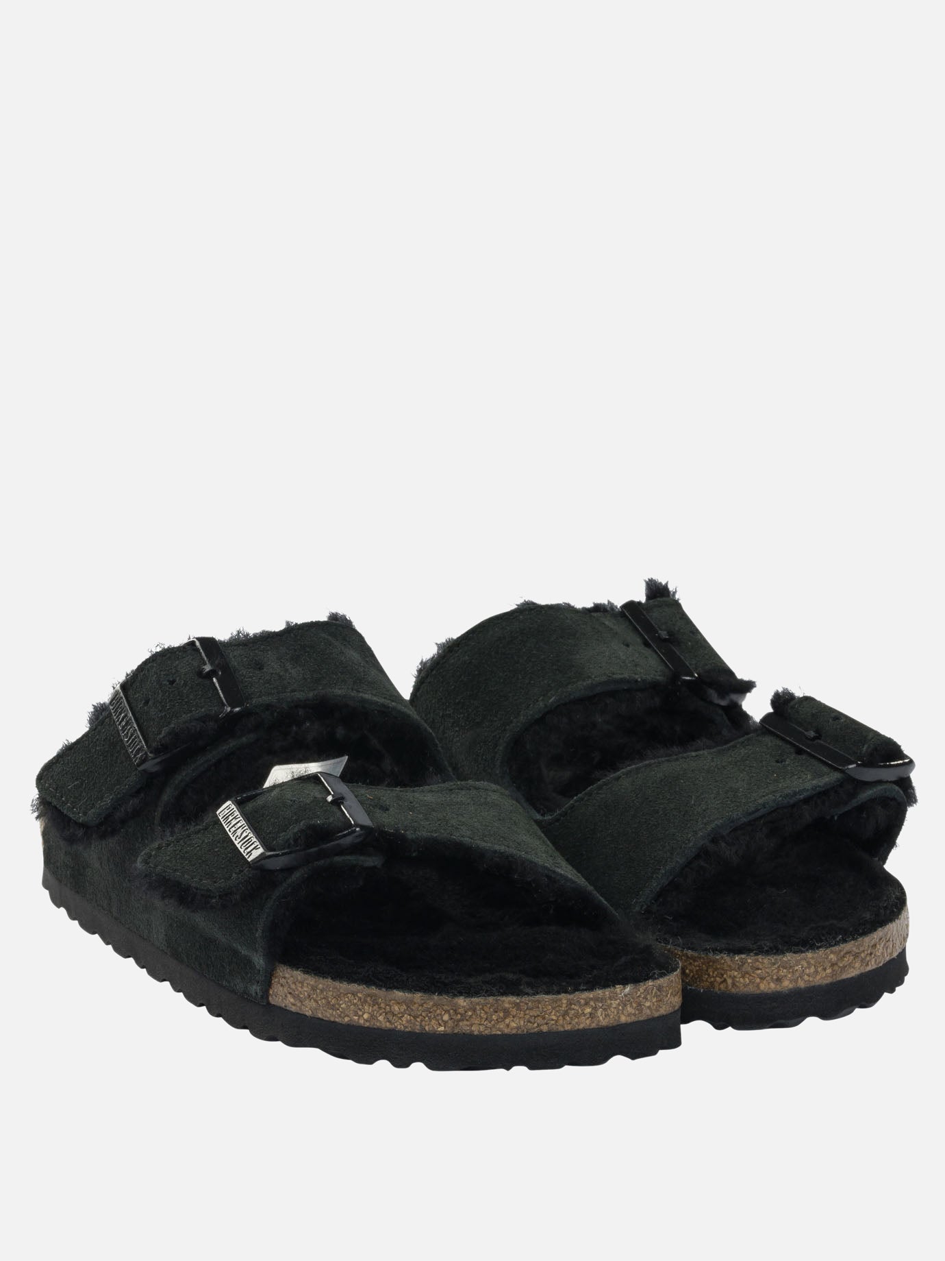 Flat sandals 100% leather - 100% rubber  Black - Birkenstock Women | PDP | VIETTI Online Store | thumbnail_2