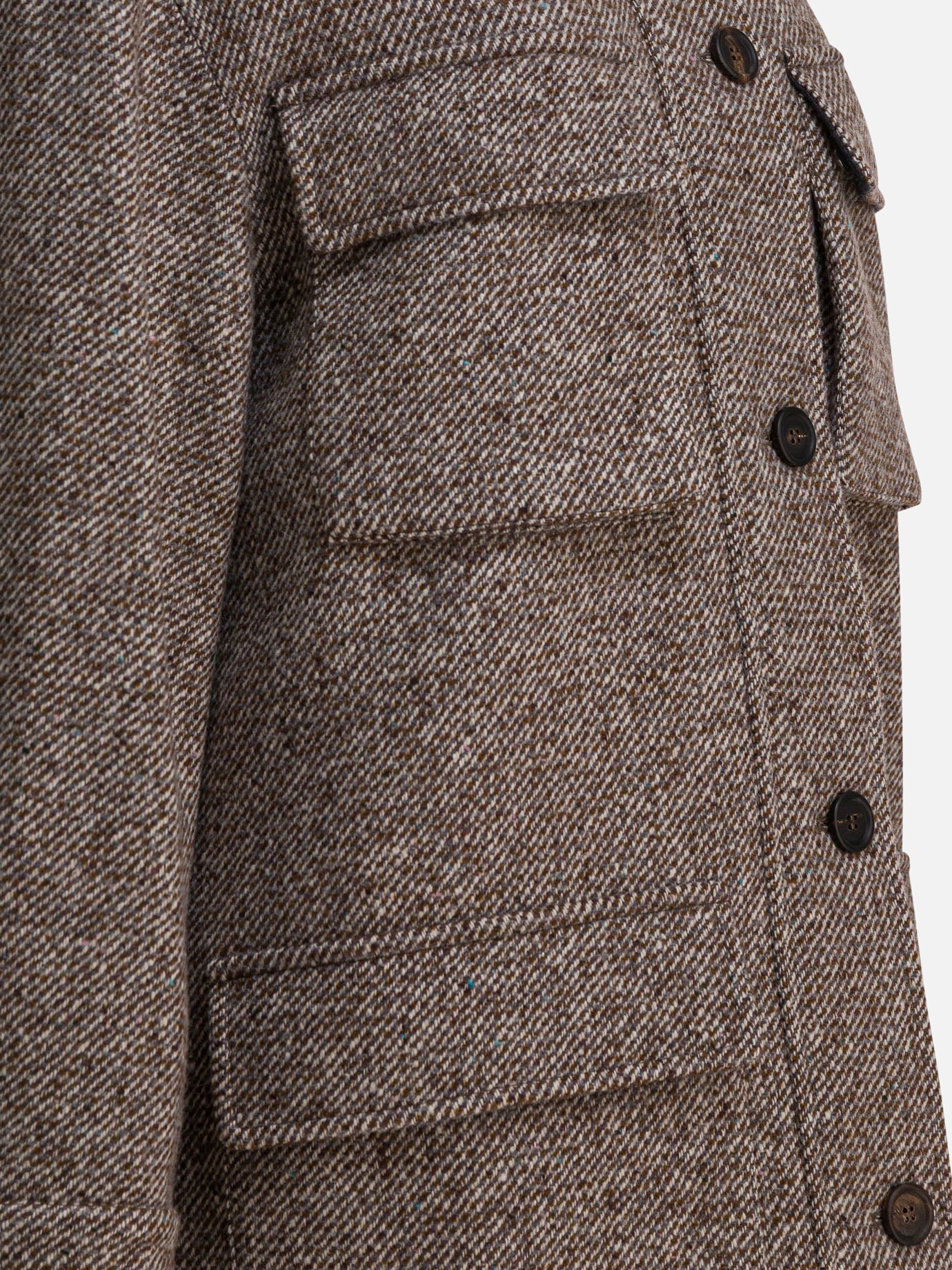 Long coats Mélange  Brown - Brunello Cucinelli Women | PDP | VIETTI Online Store | Zoom-Modal_4
