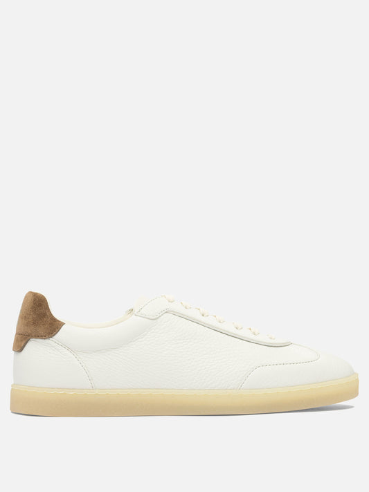 Low top sneakers 100% leather - 100% rubber  Beige - Brunello Cucinelli Men | PLP | VIETTI Online Store 
