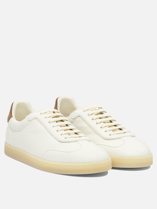 Low top sneakers 100% leather - 100% rubber  Beige - Brunello Cucinelli Men | PLP | VIETTI Online Store | 2
