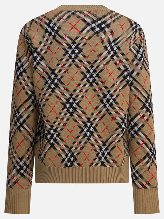 Crewneck sweaters Check  Beige - Burberry Women | PLP | VIETTI Online Store | 2

