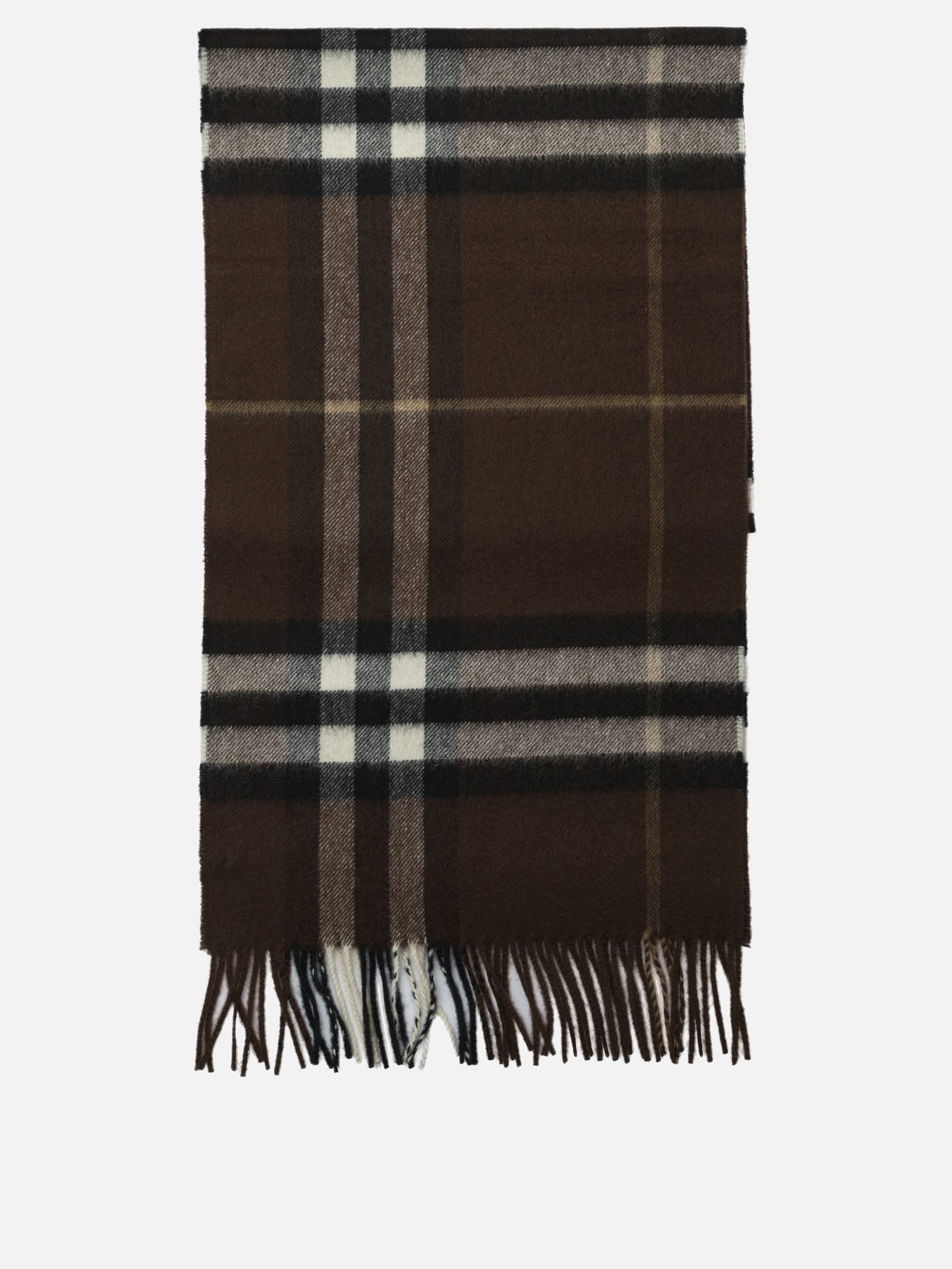 Fringed scarves 100%cashmere  Black - Burberry Men | PDP | VIETTI Online Store | thumbnail