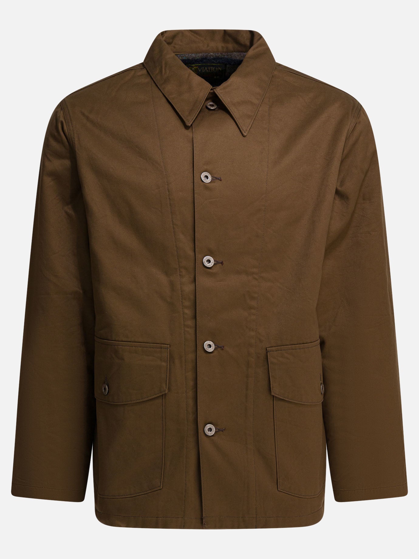 Overshirt jackets Solid colour  Brown - Buzz Rickson's Men | PDP | VIETTI Online Store | thumbnail