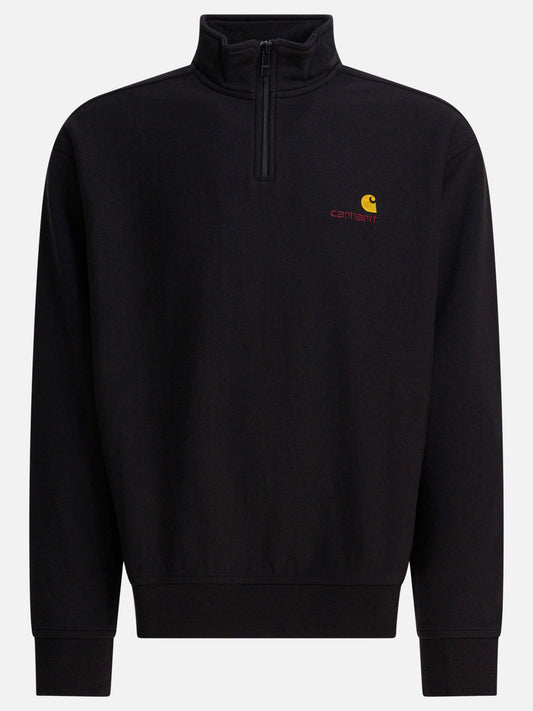 Half zip sweatshirts Logo  Black - Carhartt WIP Men | PLP | VIETTI Online Store 
