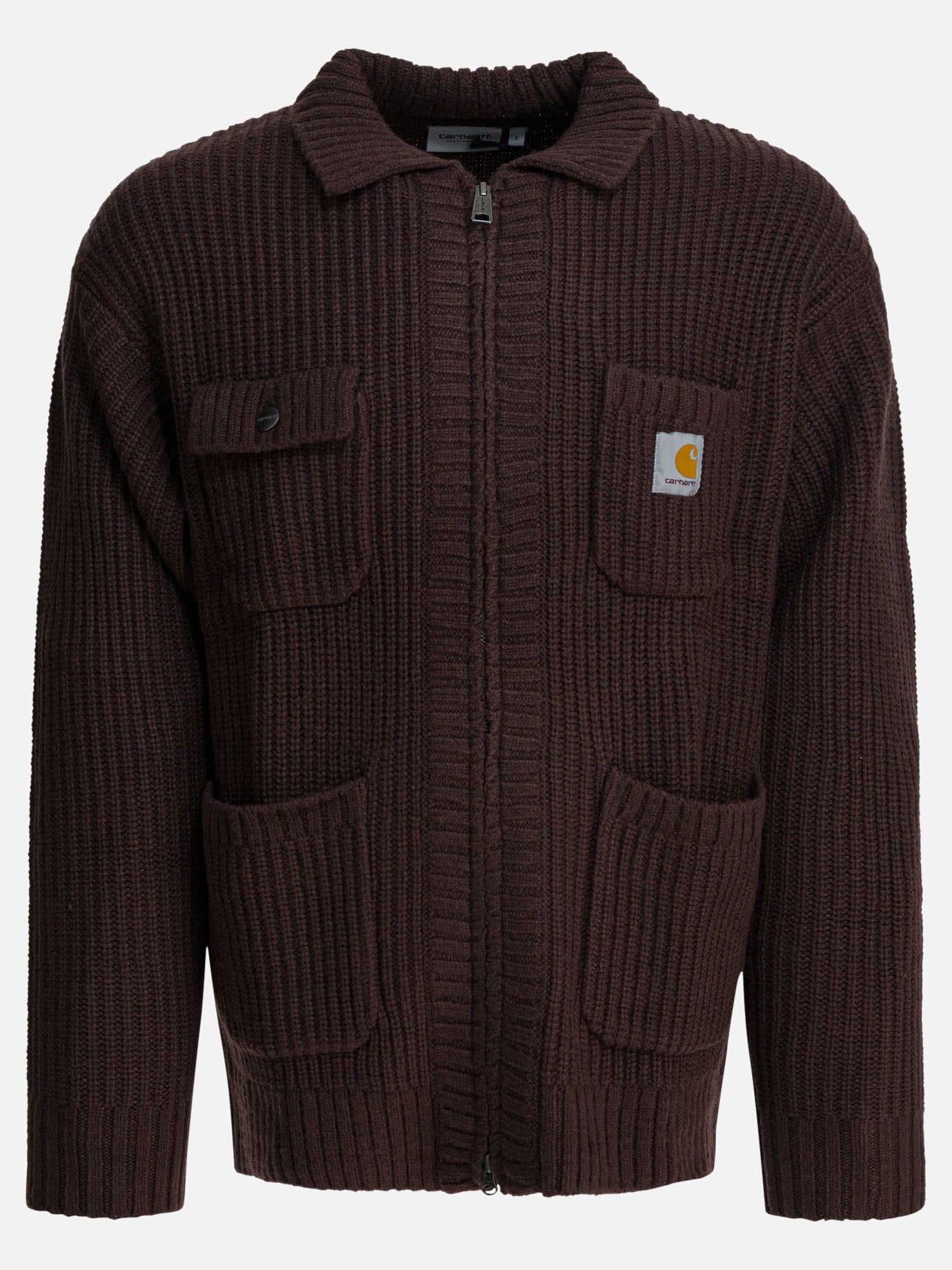 Quilted & Utility Jackets Logo  Brown - Carhartt WIP Men | PDP | VIETTI Online Store | thumbnail